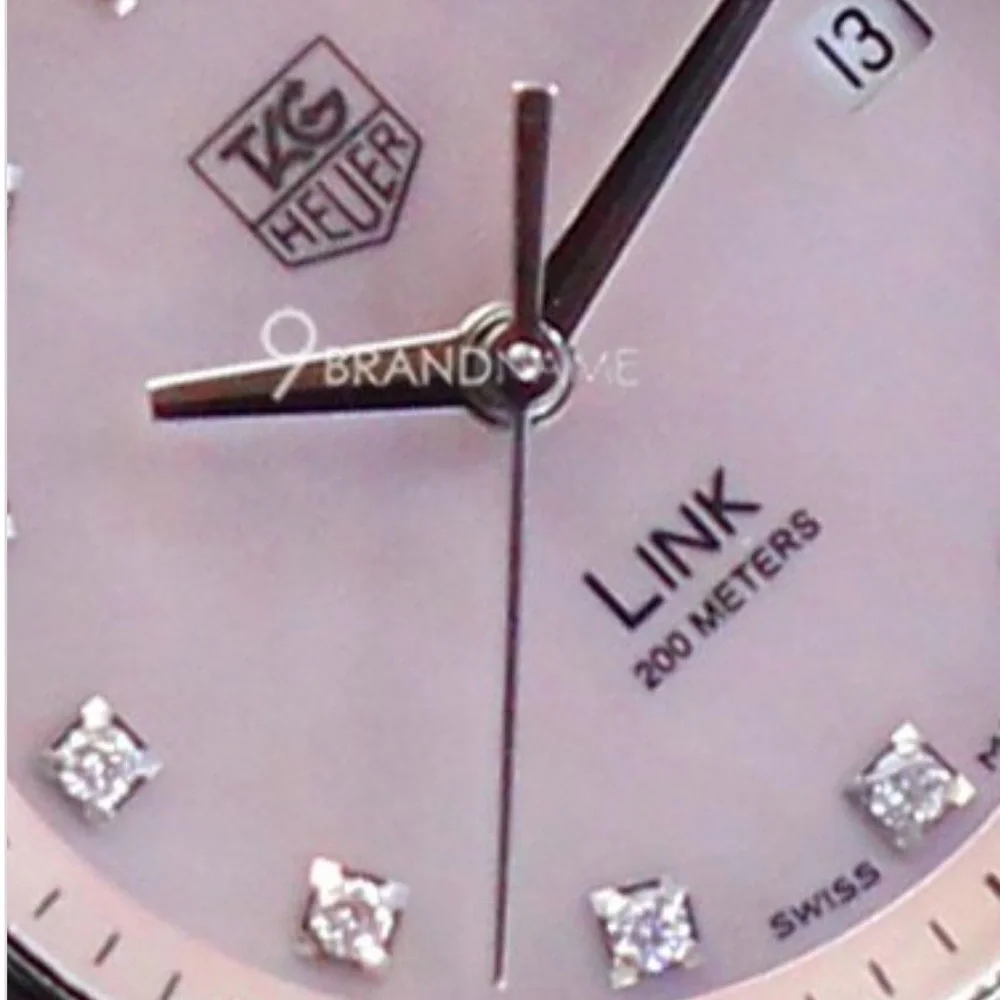 Pink Mother of Pearl Tag Heuer with Eleven Diamonds